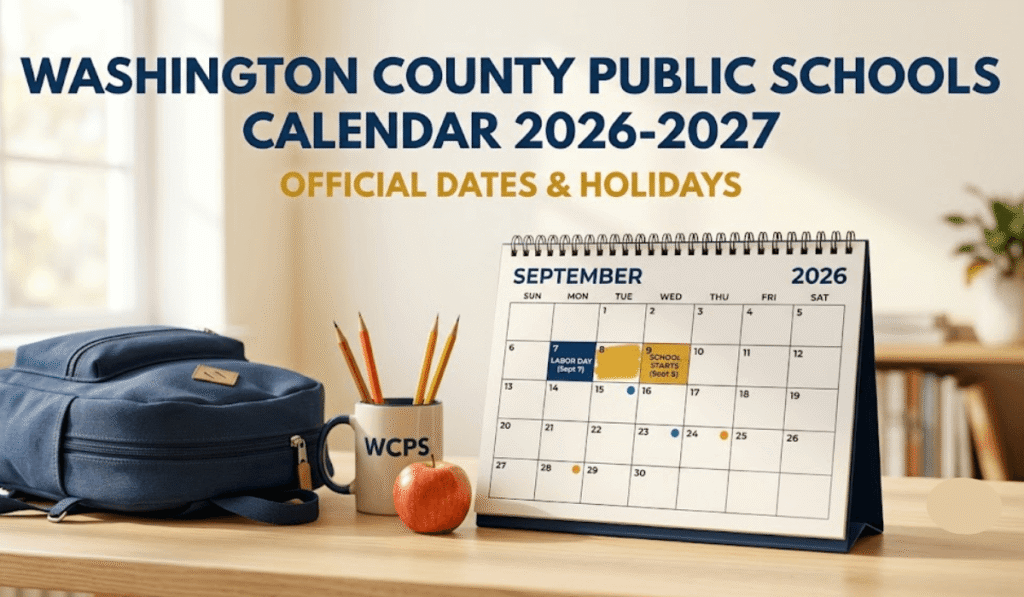 Washington County Public Schools Calendar 2026-2027 | Printable PDF