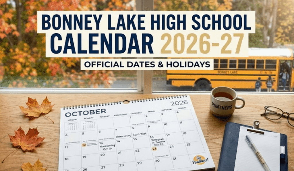 Bonney Lake High School Calendar 2026-2027 | Printable PDF