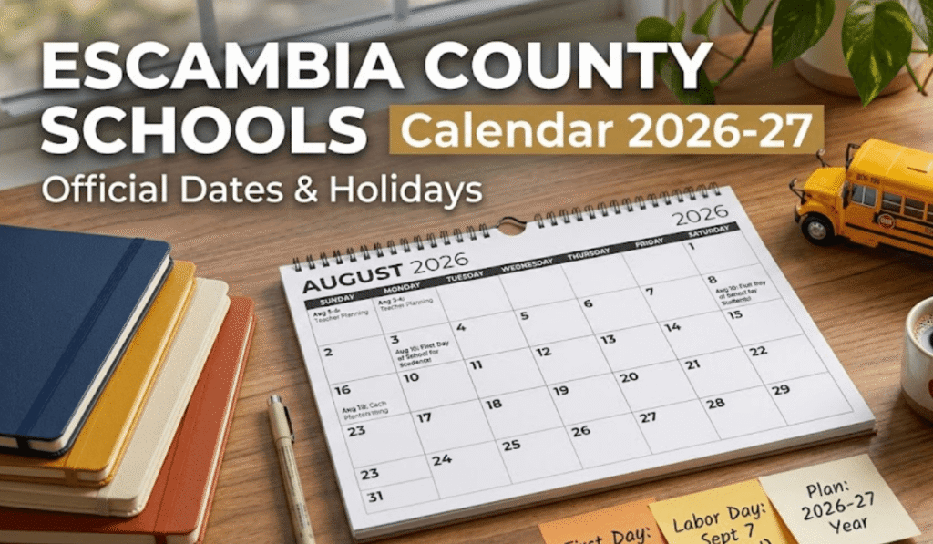 Escambia County Schools Calendar 2026-2027 | Printable PDF