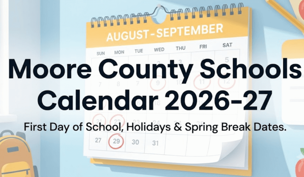 Moore County Schools Calendar 2026-2027 | Printable PDF