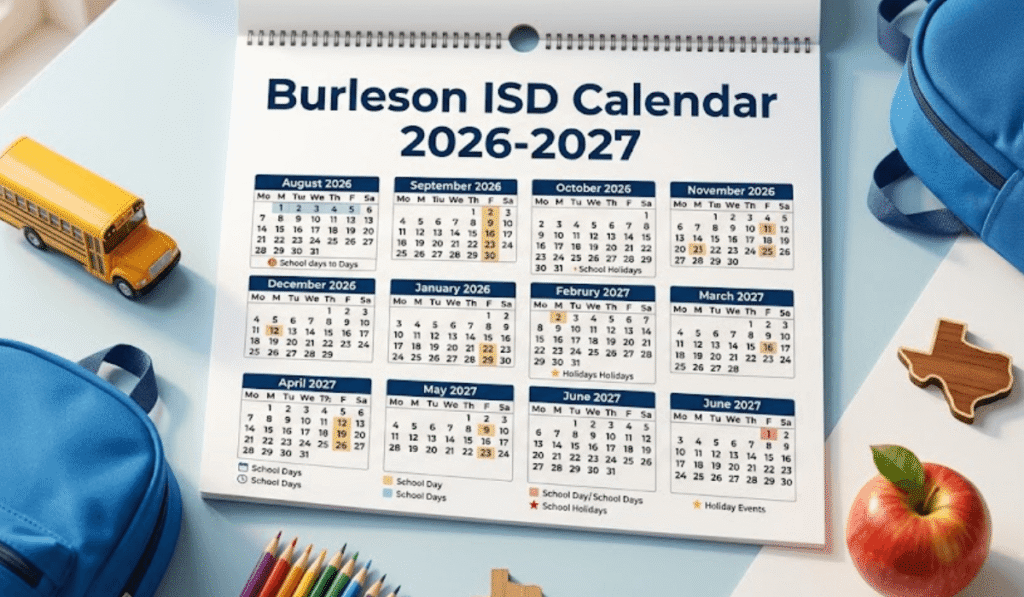 Burleson ISD Calendar 2026-2027 | Printable PDF