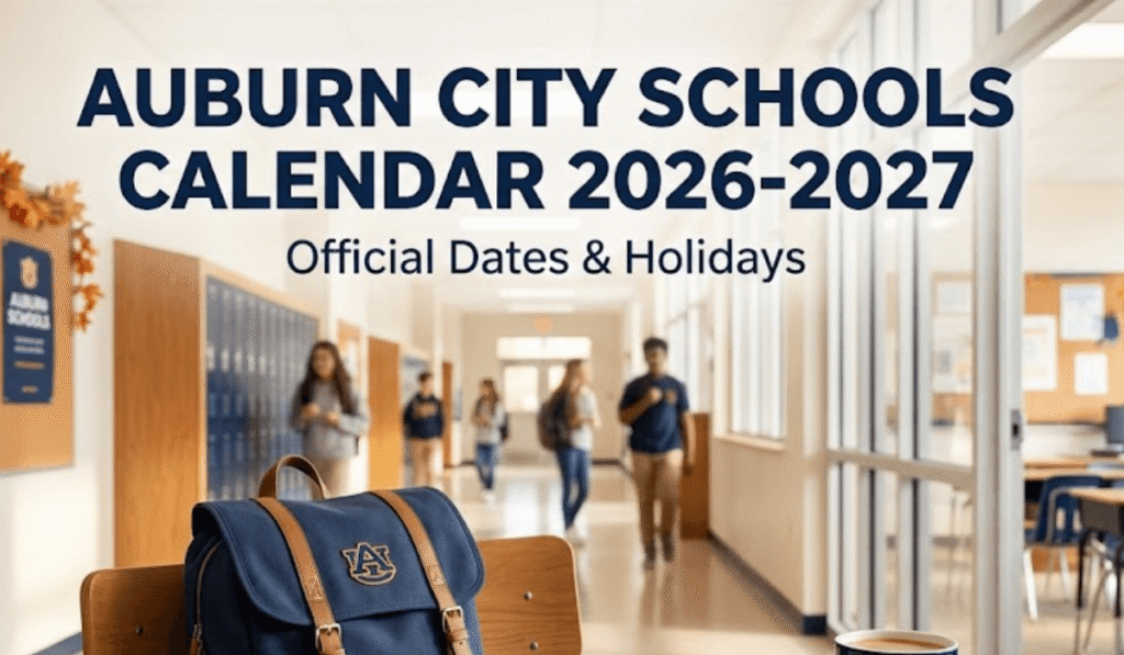 Auburn City Schools Calendar 2026-2027 | Printable PDF