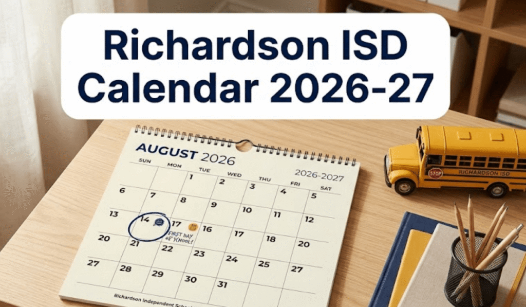 Richardson ISD School Calendar 2026-2027 | Printable PDF