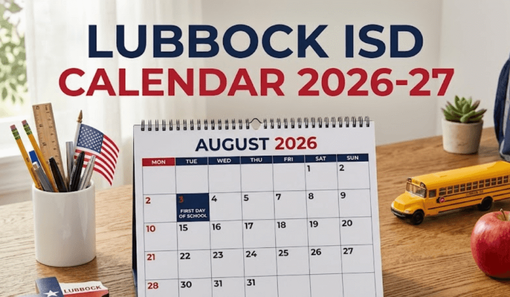 Lubbock ISD Calendar 2026-2027 | Printable PDF