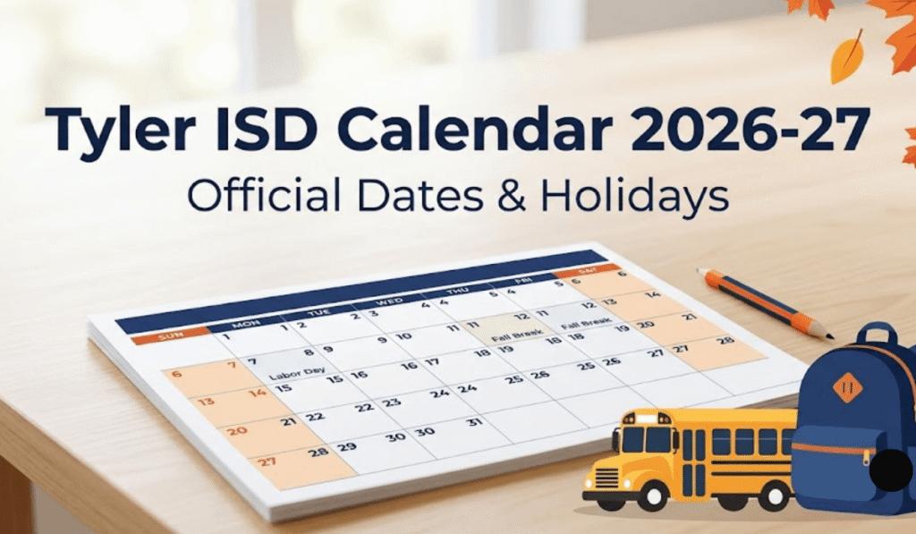 Tyler ISD Calendar 2026-2027 | Printable PDF