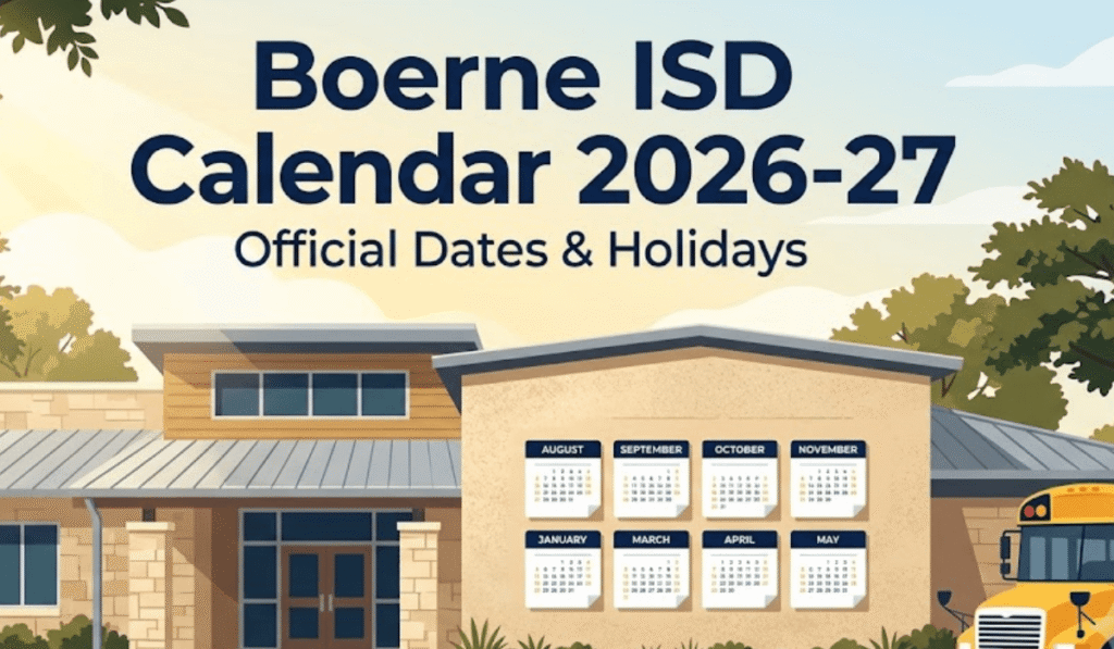 Boerne ISD Calendar 2026-2027 | Printable PDF