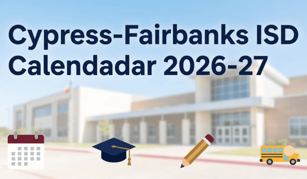 Cypress-Fairbanks ISD Calendar 2026-2027 | Printable PDF