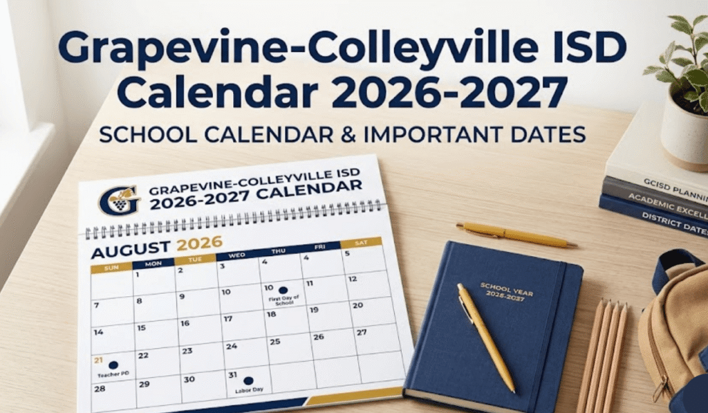 Grapevine-Colleyville ISD Calendar 2026-2027 | Printable PDF