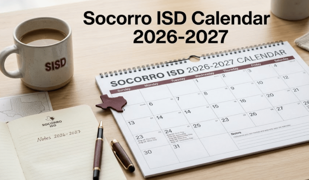 Socorro ISD School Calendar 2026-2027 | Printable PDF