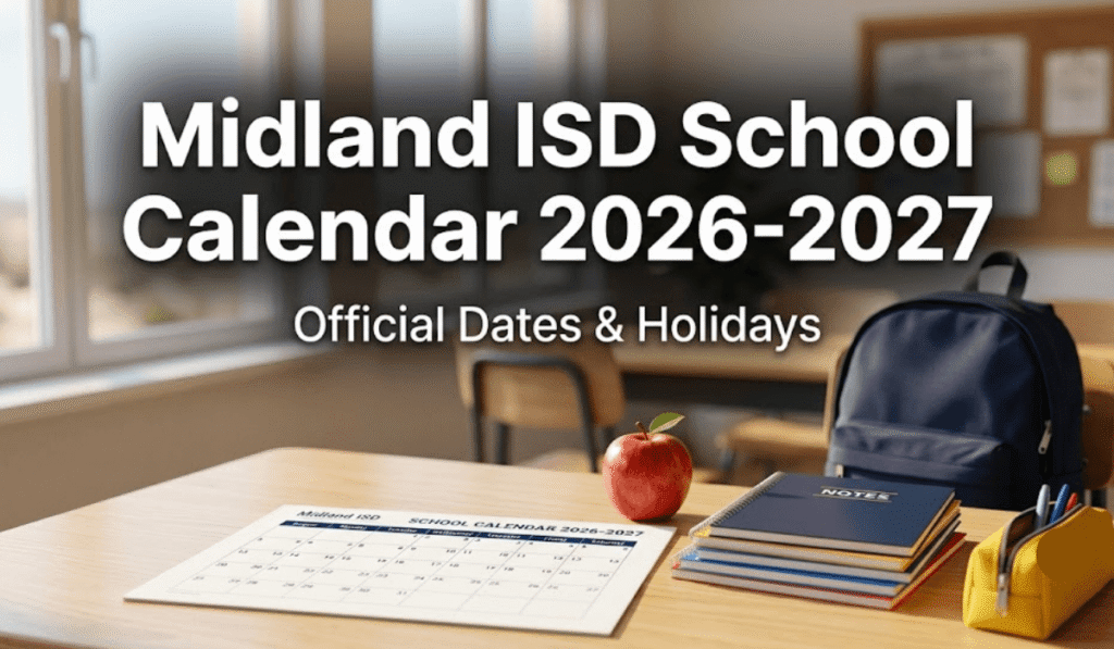 Midland ISD School Calendar 2026-2027 | Printable PDF