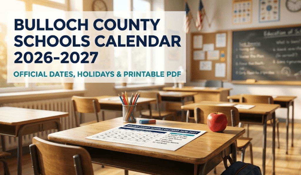 Bulloch County Schools Calendar 2026-2027 | Printable PDF