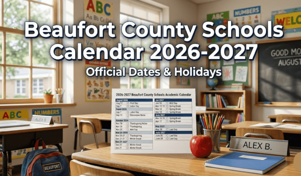 Beaufort County Schools Calendar 2026-2027 | Printable PDF