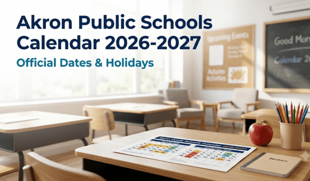 Akron Public Schools Calendar 2026-2027 | Printable PDF