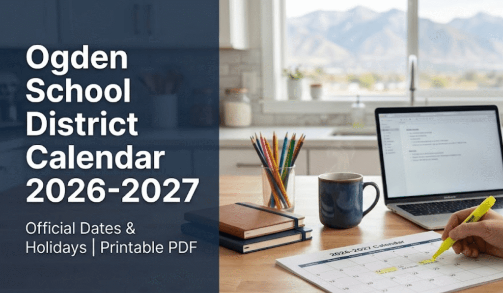 Ogden School District Calendar 2026-2027 | Printable PDF