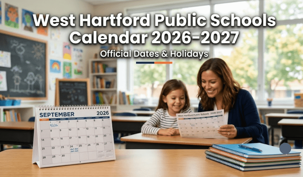 West Hartford Public Schools Calendar 2026-2027 | Printable PDF